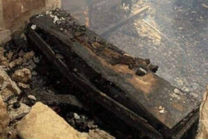 Un incendio calcina los restos de San Benito «el Moro»: fraile, analfabeto y confesor del virrey