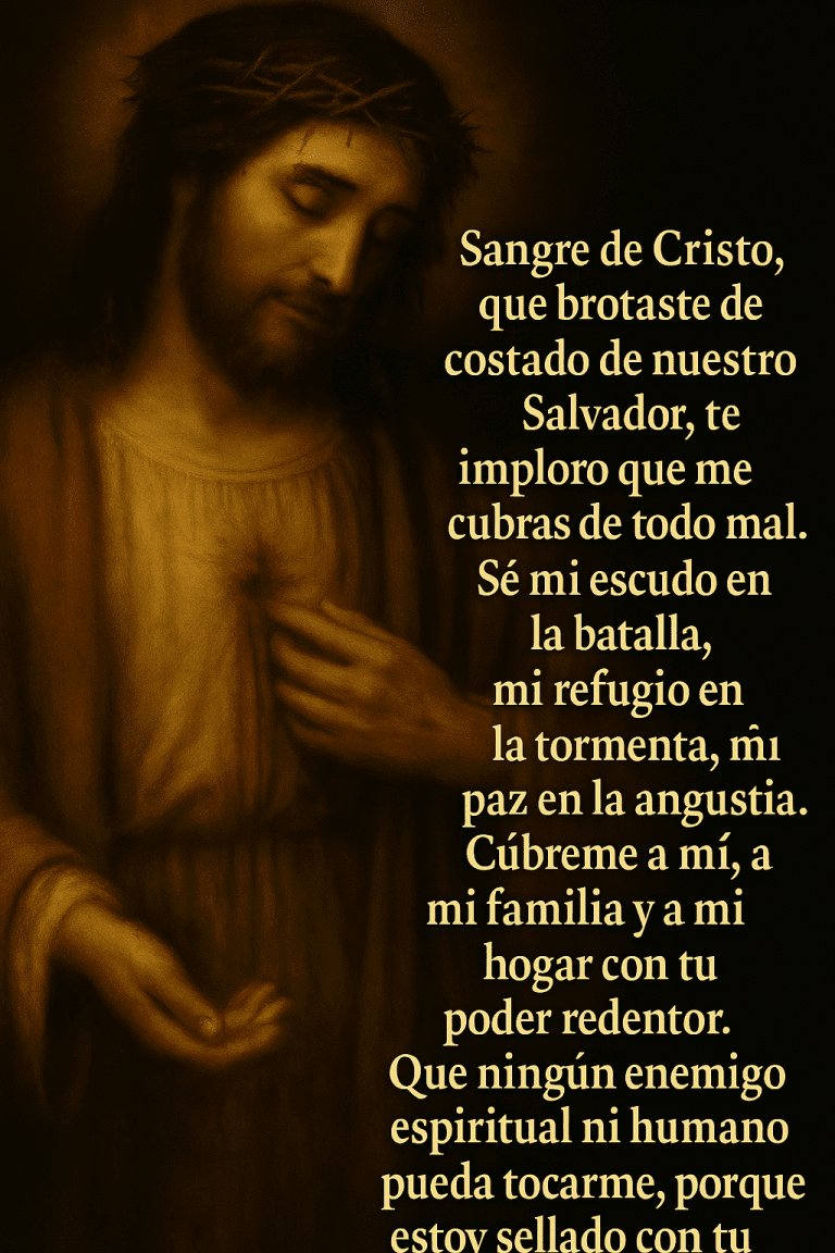 Oraciones Poderosas a la Sangre de cristo para Proteccion y Sanación