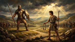 David y Goliat a en la biblia